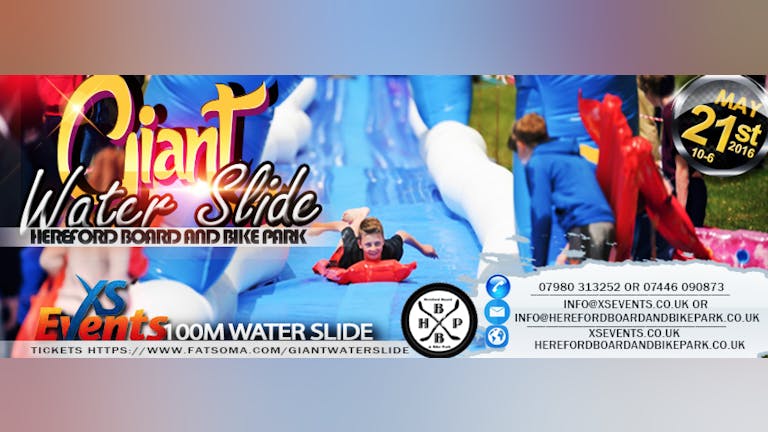 Hereford Giant water slide, Slip n Slide 21st May