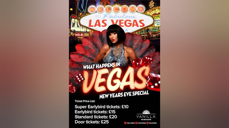 'What happens in Vegas' NYE special at Vanilla Windsor