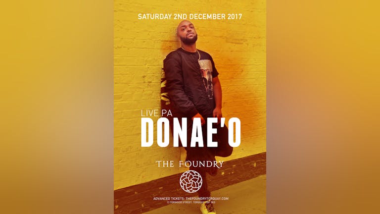 DONAE'O LIVE PA - The Foundry