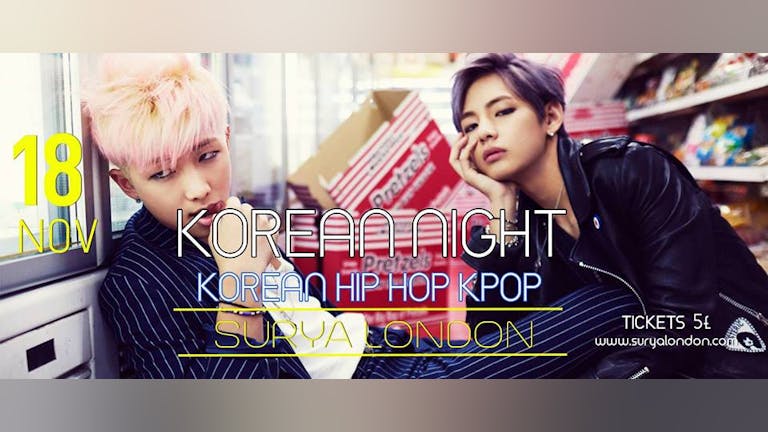 Korean Hip Hop Night - PAY ON THE DOOR