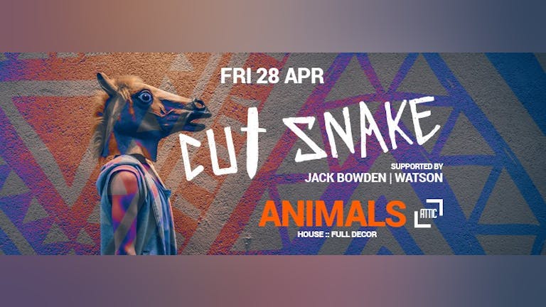 CUT SNAKE: Animals Party CANCELLED