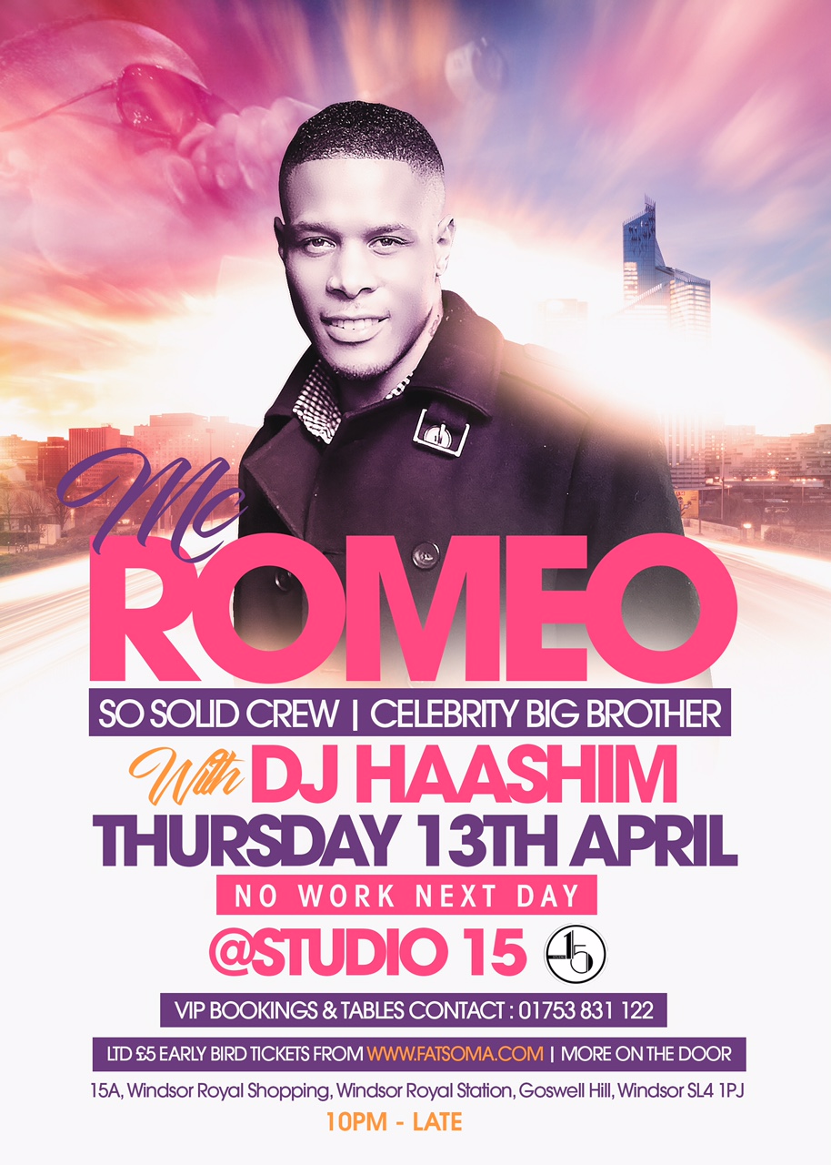 SOLID CREW CELEBRITY BIG BROTHER'S ROMEO LIVE at Studio 15