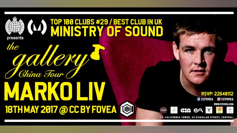 CC by Fovea presents Ministry of Sound with Marko Liv