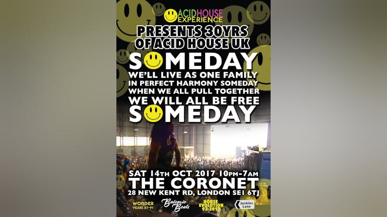 The Acid House Experience presents 30 years of Acid House UK