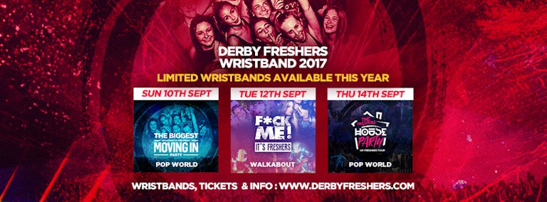 THE 2017 DERBY FRESHERS WRISTBAND!
