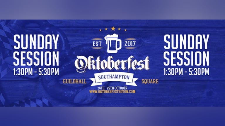 Oktoberfest Discount • Sunday 29th October // 1:30pm - 5:30pm Session