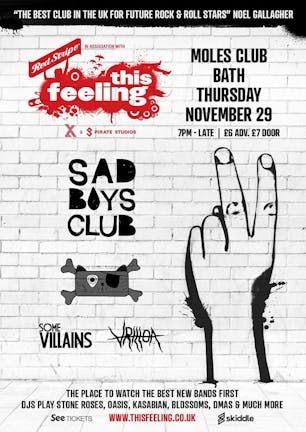 This Feeling - Bath w/ Sad Boys Club, Vrillon, Some Villains