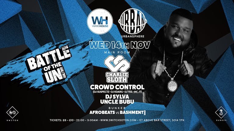 Charlie Sloth • SHOW MOVED TO REBEL SOUTHAMPTON ON TUESDAY 13TH NOVEMBER