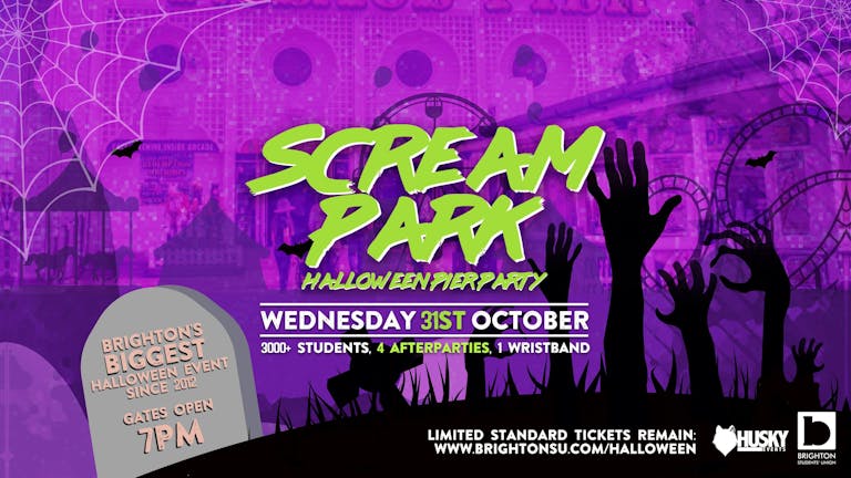 Scream Park Halloween Pier Party / 3000+ Students, 4 Afterparties + More