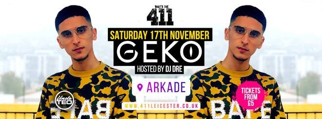 [LAST 100 TICKETS!] ★ GEKO ★ THIS SATURDAY! ★ THIS EVENT WILL SELLOUT! ★