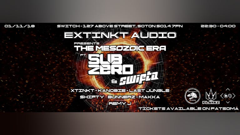 Extinkt Audio Presents: The Mesozoic Era • This Thursday 