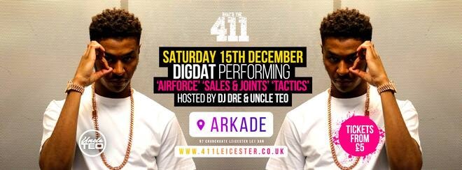 ★ DIG DAT ★ SATURDAY 15th DECEMBER ★ TICKETS ON SALE! ★