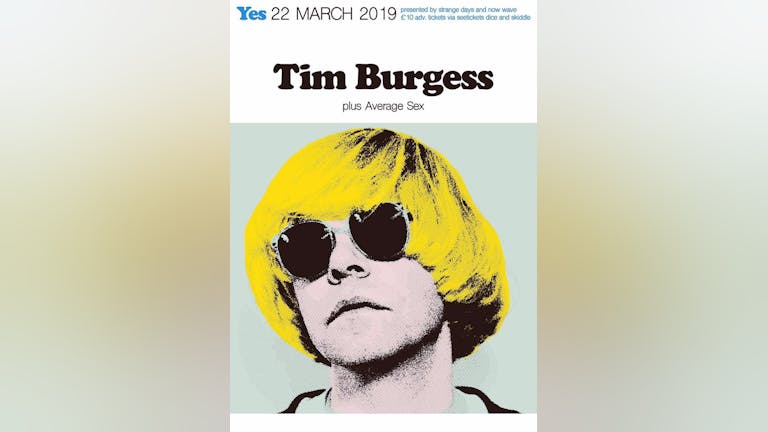 *SOLD OUT* Tim Burgess @ YES (The Pink Room), Mcr, 22 March
