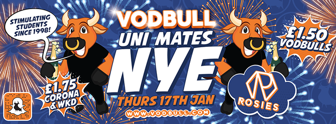 Vodbull Refreshers Uni Mates NYE!!! {200 TICS ON THE DOOR FROM 11PM!!}