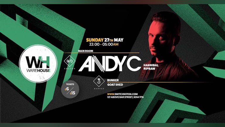 Andy C • Sunday 27th May - TONIGHT - 250 tickets remain