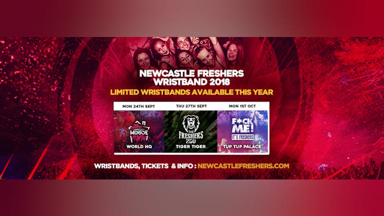 THE NEWCASTLE FRESHERS WRISTBAND 2018 // SOLD OUT!!!