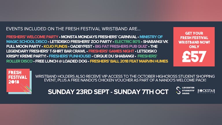 University of Leicester Students' Union - FRESH FESTIVAL 2018
