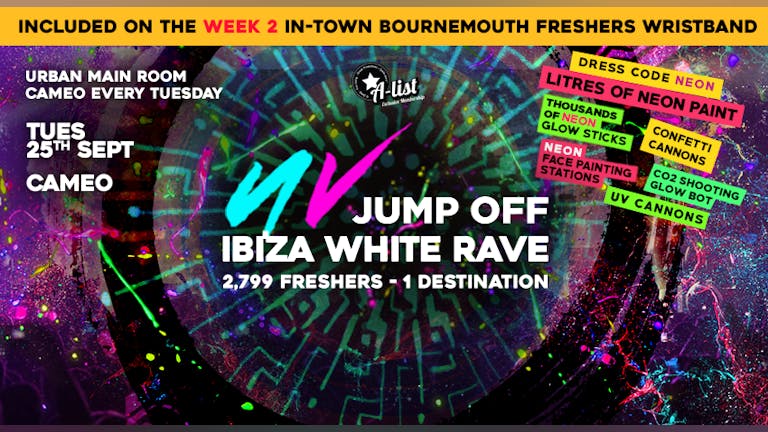 THE UV JUMP OFF - LASER NEON RAVE at CAMEO // BOURNEMOUTH