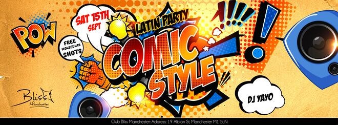 Latin Party Manchester – Comic Style Night