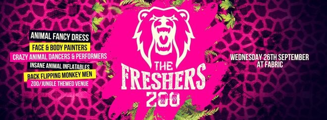 The 2018 Freshers Zoo at FABRIC!