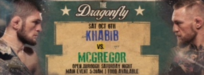 KHABIB VS MCGREGOR LIVE AT Dragon Fly Pub Bolton!?