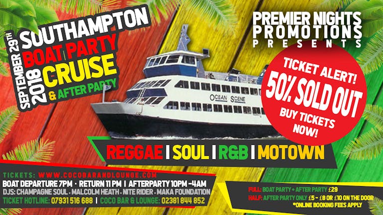 Southampton Boat Party Cruise & After Party