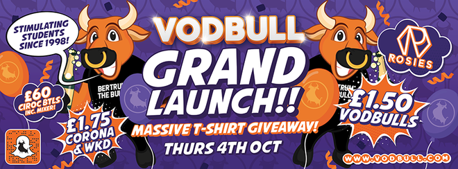 Vodbull Grand Launch!! 4th Oct!! MASSIVE T-SHIRT GIVEAWAY!!