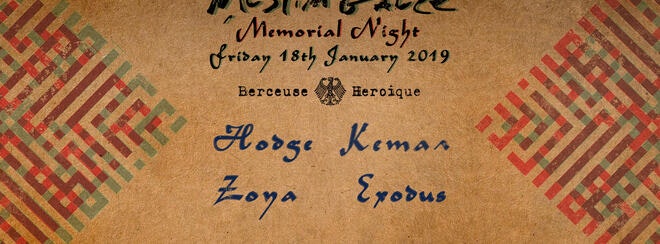 Muslimgauze Memorial Night x Berceuse Heroique