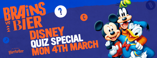 Brains V Bier – Disney Quiz Special
