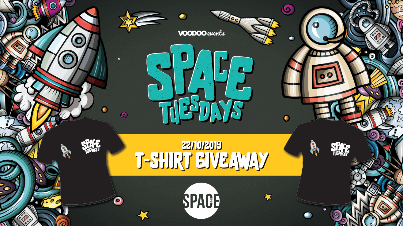 Space Tuesdays : Leeds – T Shirt Giveaway