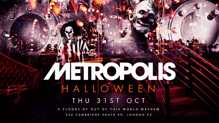 🚫Sold Out 🚫 Halloween in London | Metropolis - Out of This World Halloween Rave