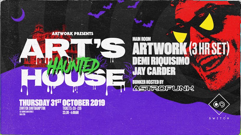 Artwork Present's Art's Haunted House