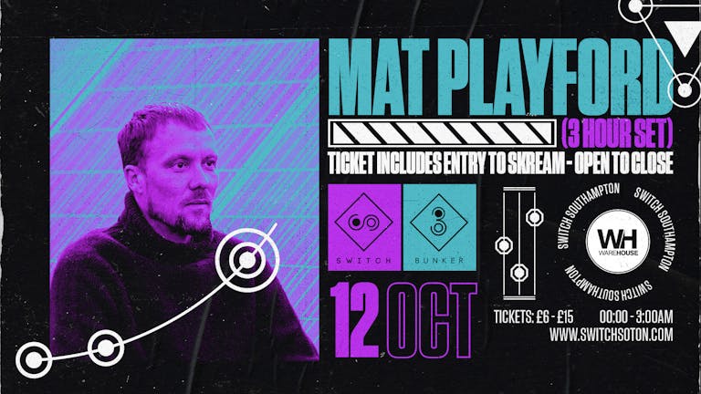 Warehouse Presents: Mat Playford in The Bunker
