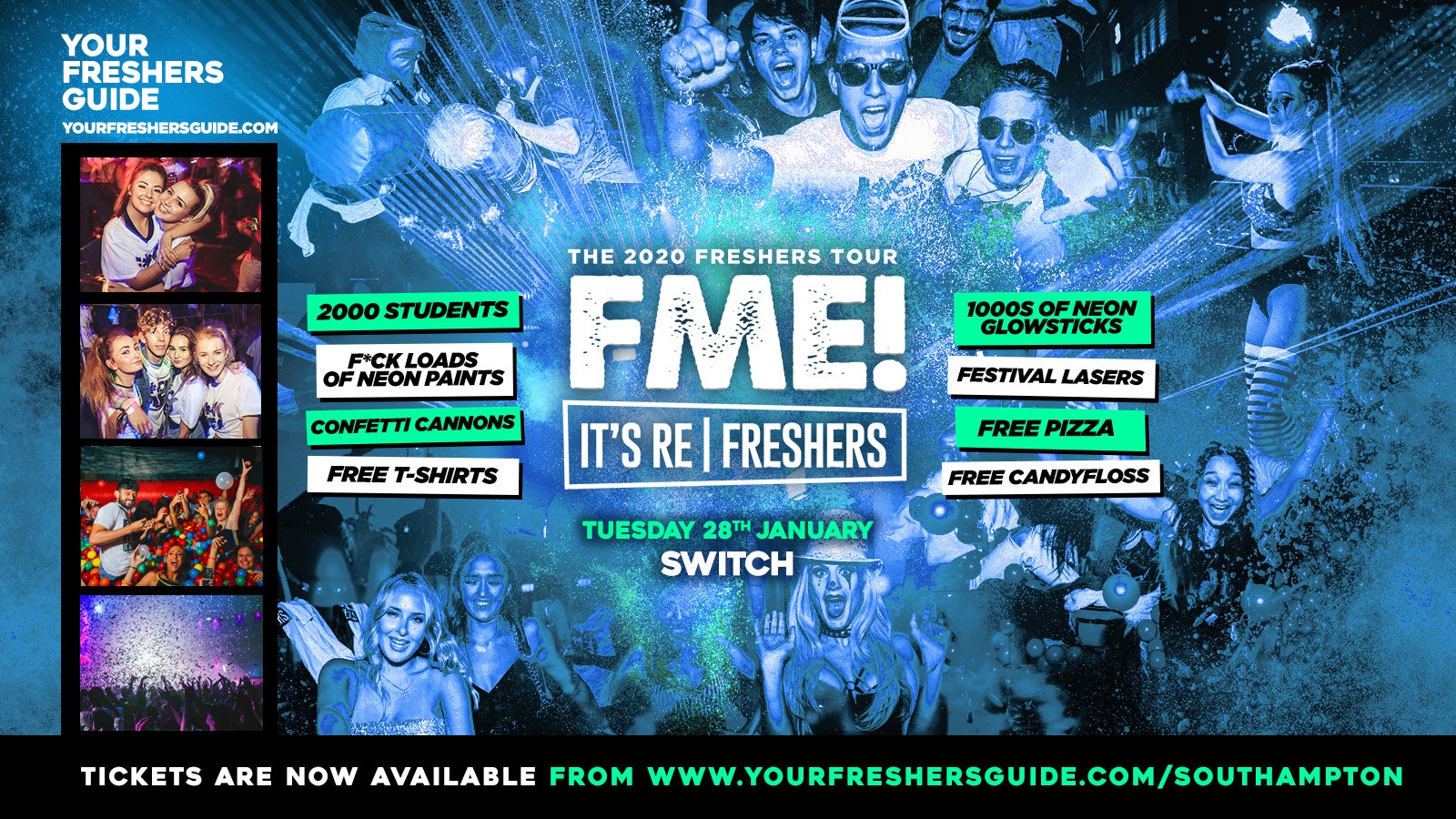 F*CK ME It’s Refreshers @ Switch Southampton  – End of Exams Party! – Last 200 Tickets