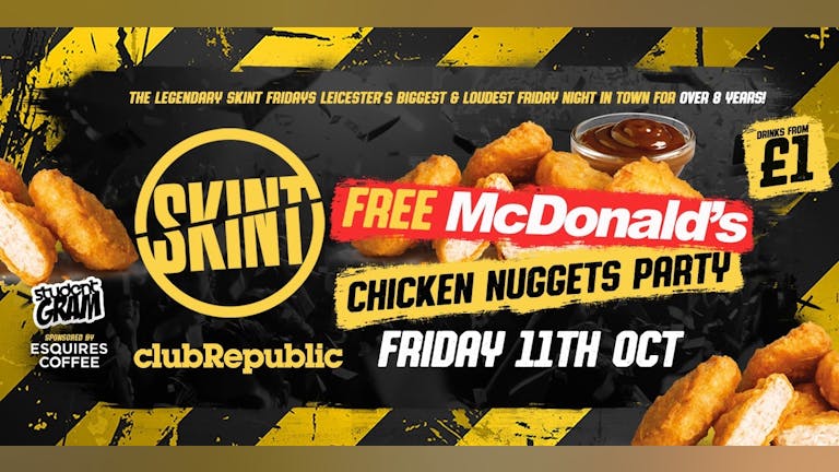 ★ SKINT Fridays ★ Free McDonald's Chicken Nugget Giveaway! ★ £1 BUD's ★