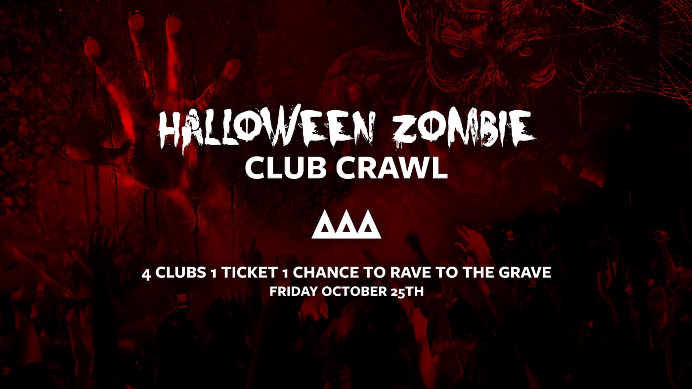 The Access All Areas Halloween Zombie Club Crawl 2019
