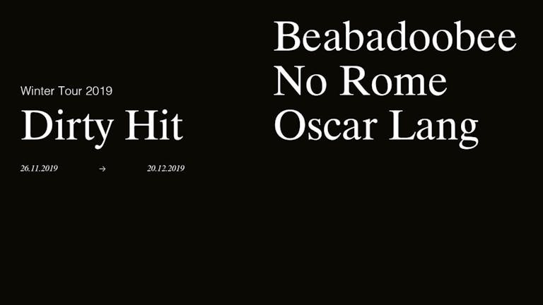 Dirty Hit Tour presents Beabadoobee, No Rome & Oscar Lang