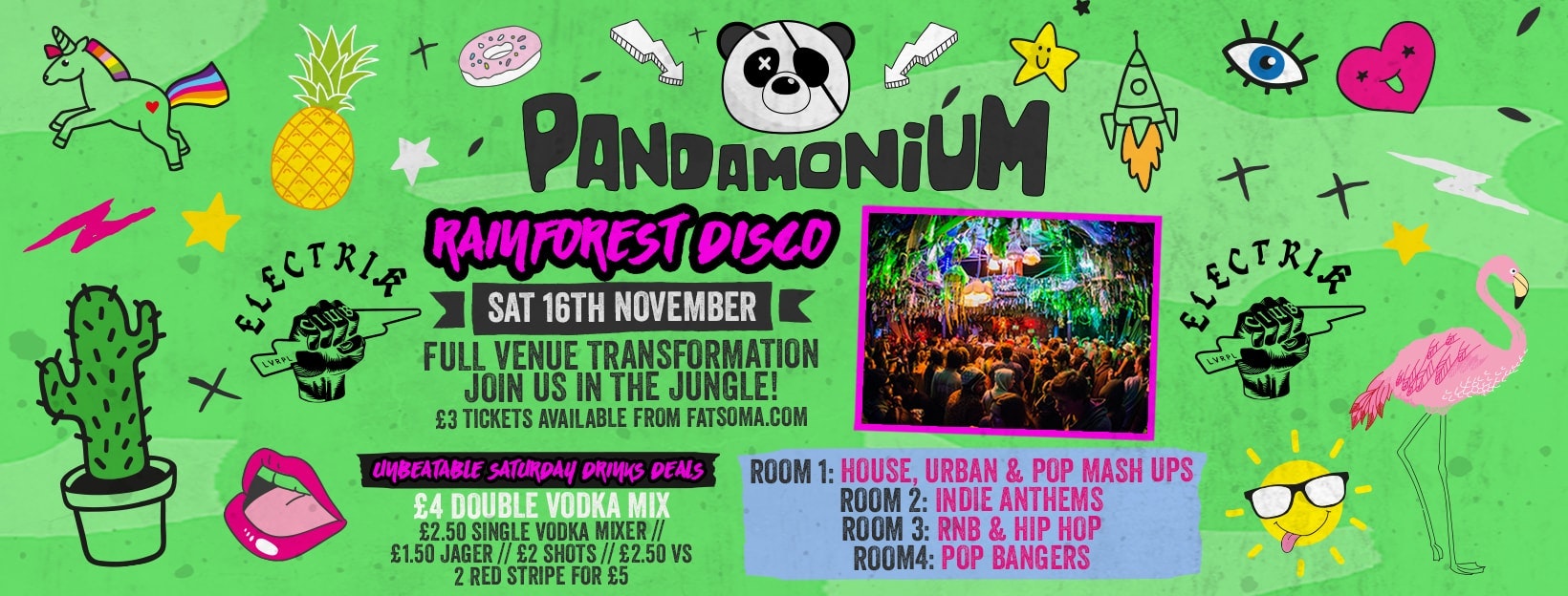 Pandamonium Saturdays – The Rainforest Disco!