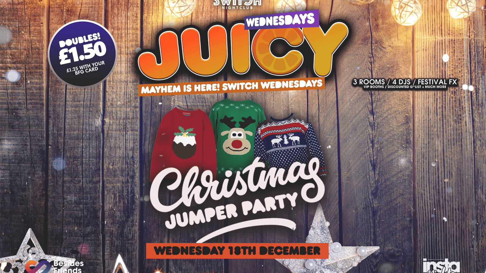 Juicy Wednesdays Presents Christmas Jumper Party