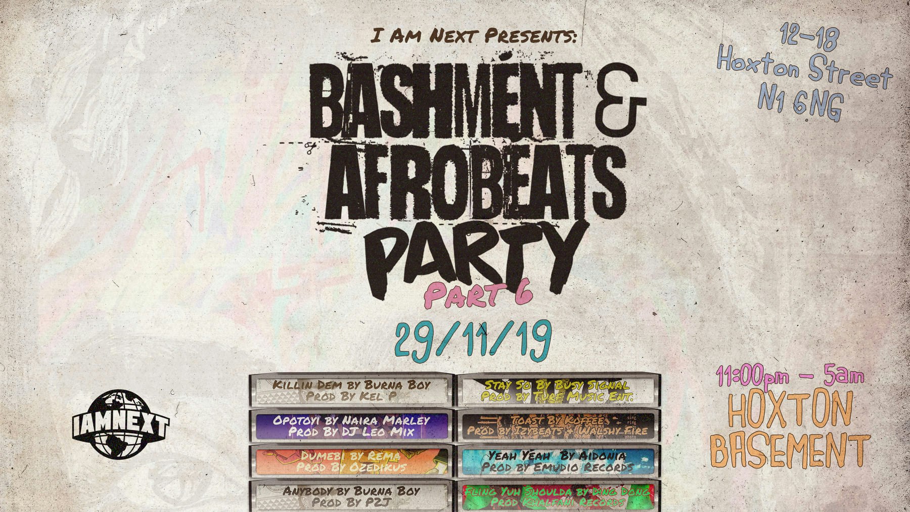 Bashment & Afrobeats At The Hoxton Basement