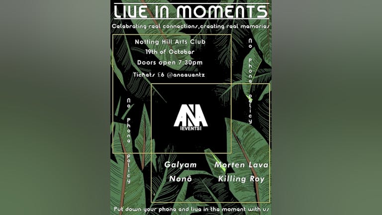 LIVE IN MOMENTS presented by ANA Events