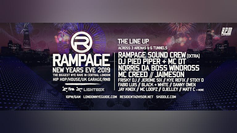 Rampage Sound New Years Eve Rave | Fire & Lightbox