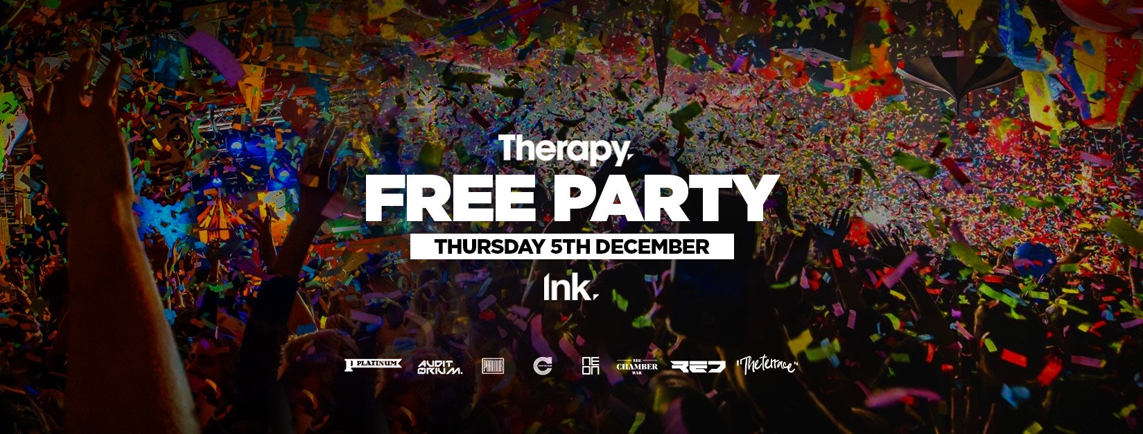 Therapy. – FREE PARTY – This Thursday