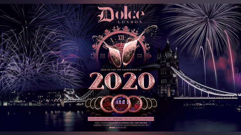 Dolce Club New Years Eve Tickets 2019