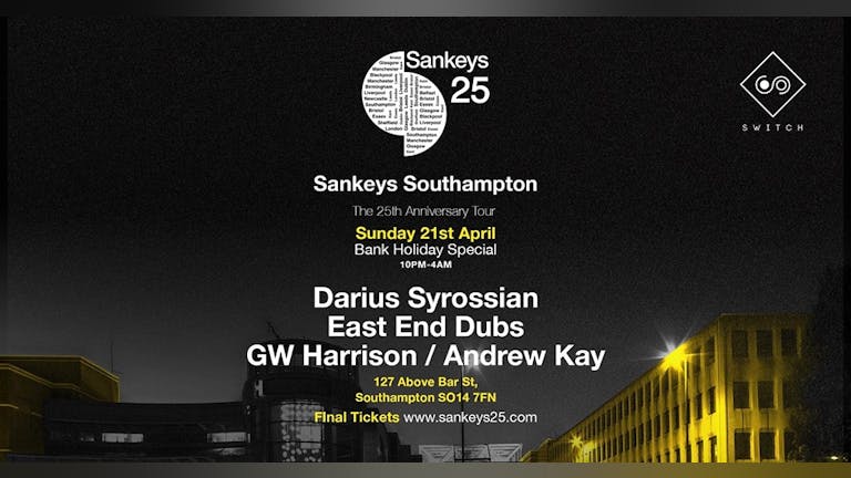 Sankeys25: Southampton - Easter Sunday Special