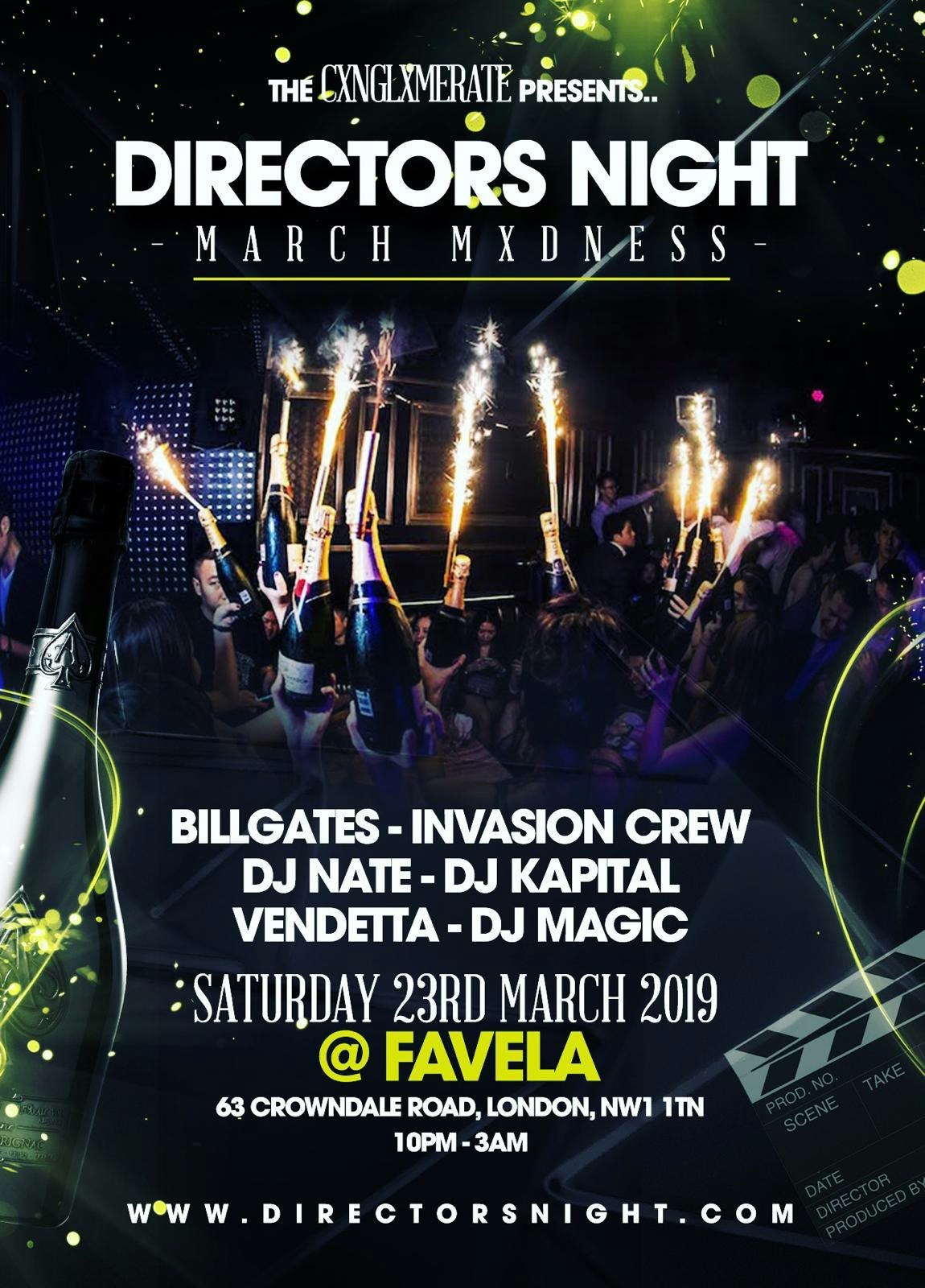 The Cxnglxmerate Presents..  DIRECTORS NIGHT – MARCH MXDNESS