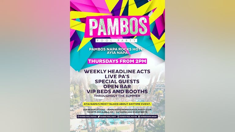 Pambos VIP Booth and Bottle package (Max 10 persons)