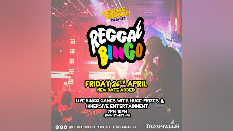 Reggae BINGO - Fri 26th Apr