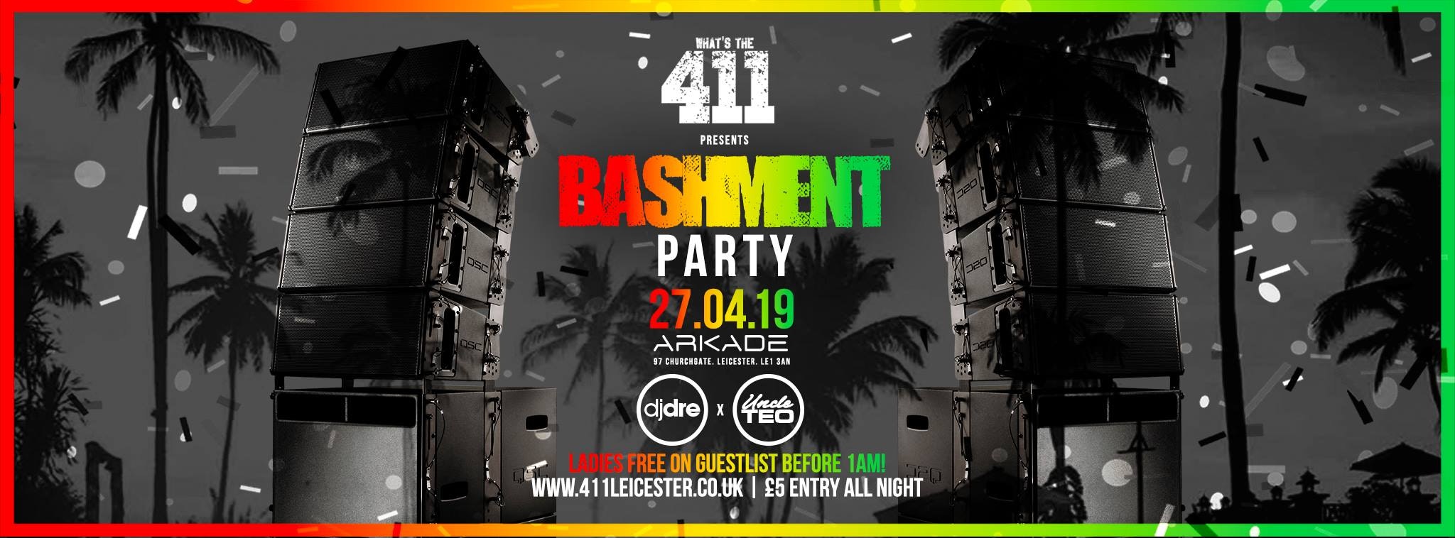 BASHMENT PARTY ★ Exclusive Set Trini Boys! ★ Ladies Guestlist Now Full! ★ Tickets Now On Sale!