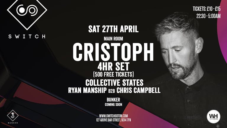 Cristoph (4hr Set) • TONIGHT 